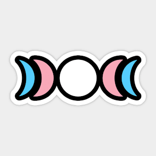 Trans Moon Phase Sticker